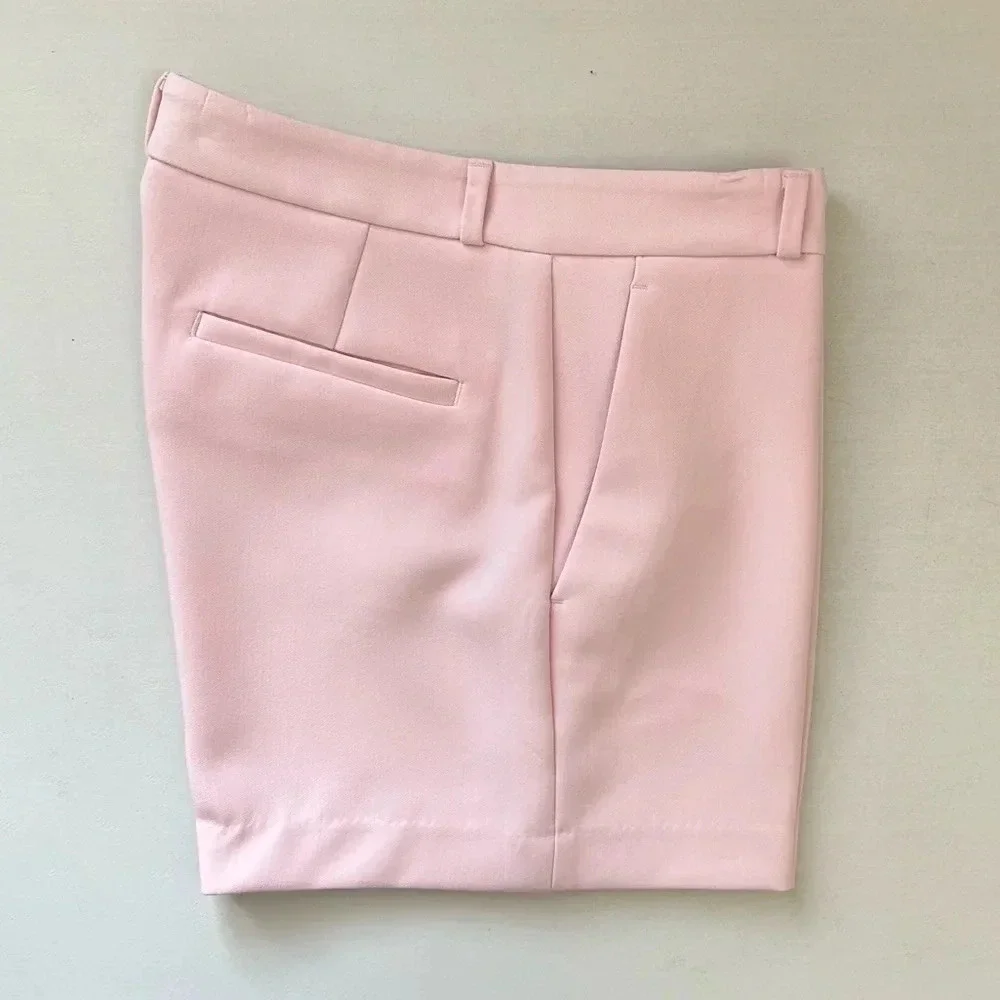 Banana Republic Tailored Shorts  Stretch Crepe Blush Pink Size 0 NWT - Picture 13 of 16